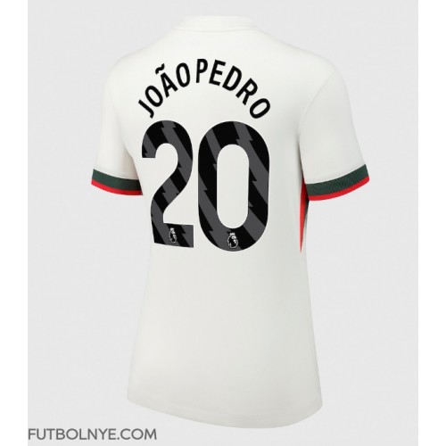 Camiseta Chelsea Joao Pedro #20 Visitante Equipación para mujer 2025-26 manga corta